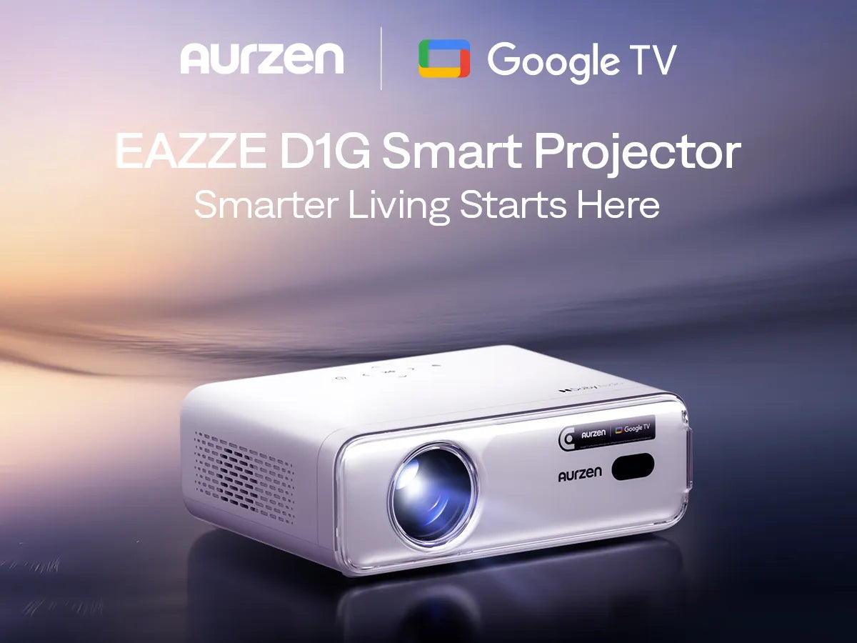 Aurzen EAZZE D1G—Only certified Google TV projector under $200 with premium streaming features