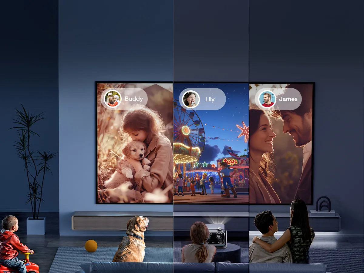 Aurzen BOOM mini Smart Projector with Google TV | Best Projectors for Kids