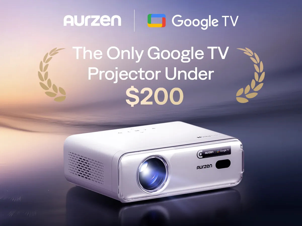 Aurzen EAZZE D1G—Only certified Google TV projector under $200 with premium streaming features