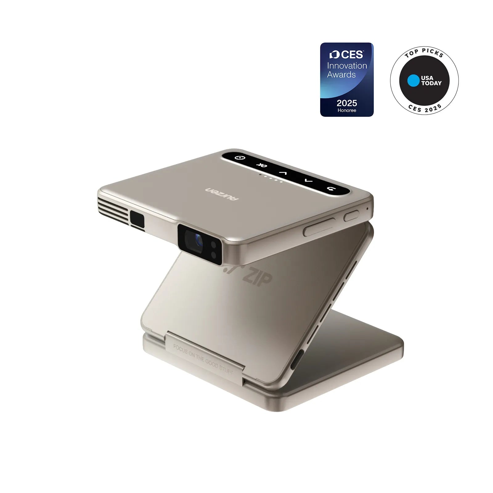 【新品、】ted stole/hyeon The World's First Tri-Fold Truly Portable Projector - Aurzen Zip