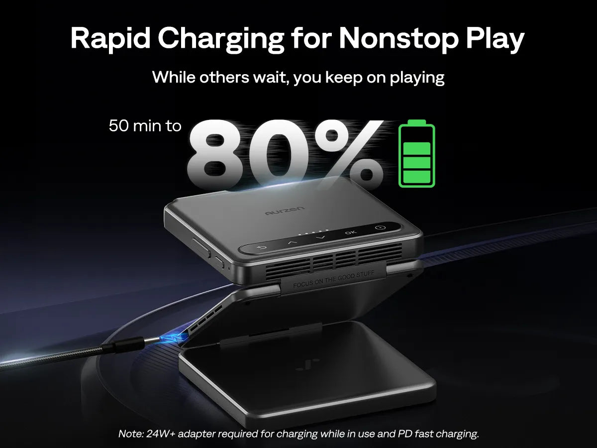 Rapid Charging for Nonstop Play - ZIP mini projector