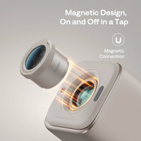 Magnetic lens accessory design for Aurzen BOOM Air with easy snap-on magnetic connection