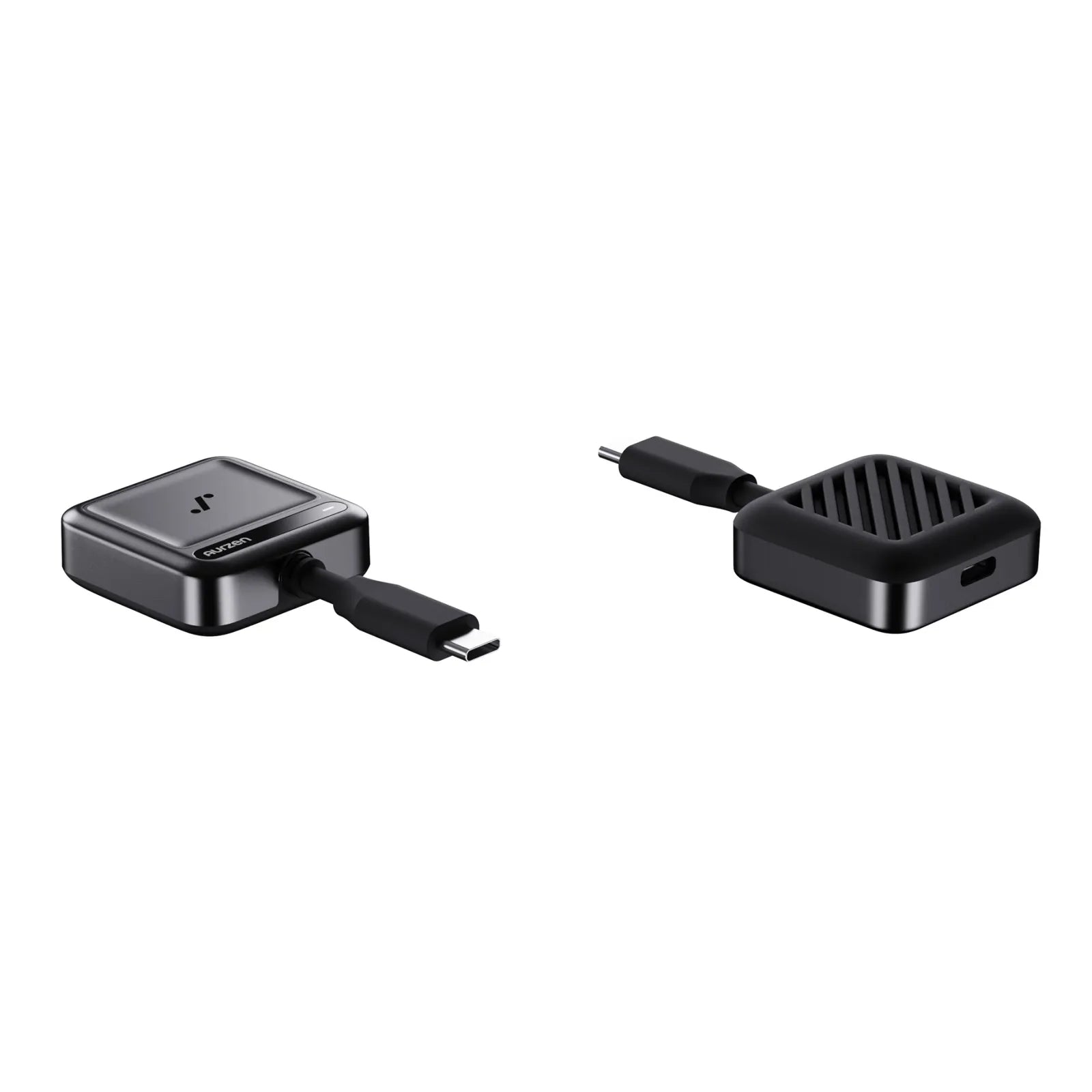 Aurzen CastPlay Pro USB-C wireless adapter showing rear ventilation design