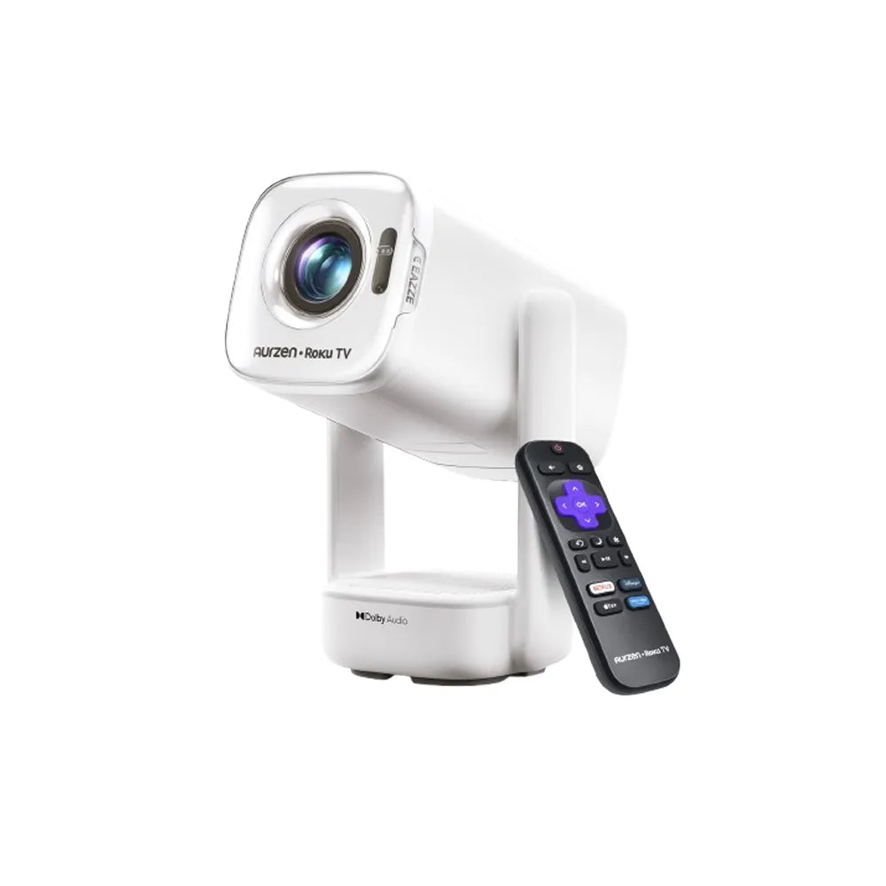 Aurzen EAZZE D1R air Portable Roku TV Smart Projector
