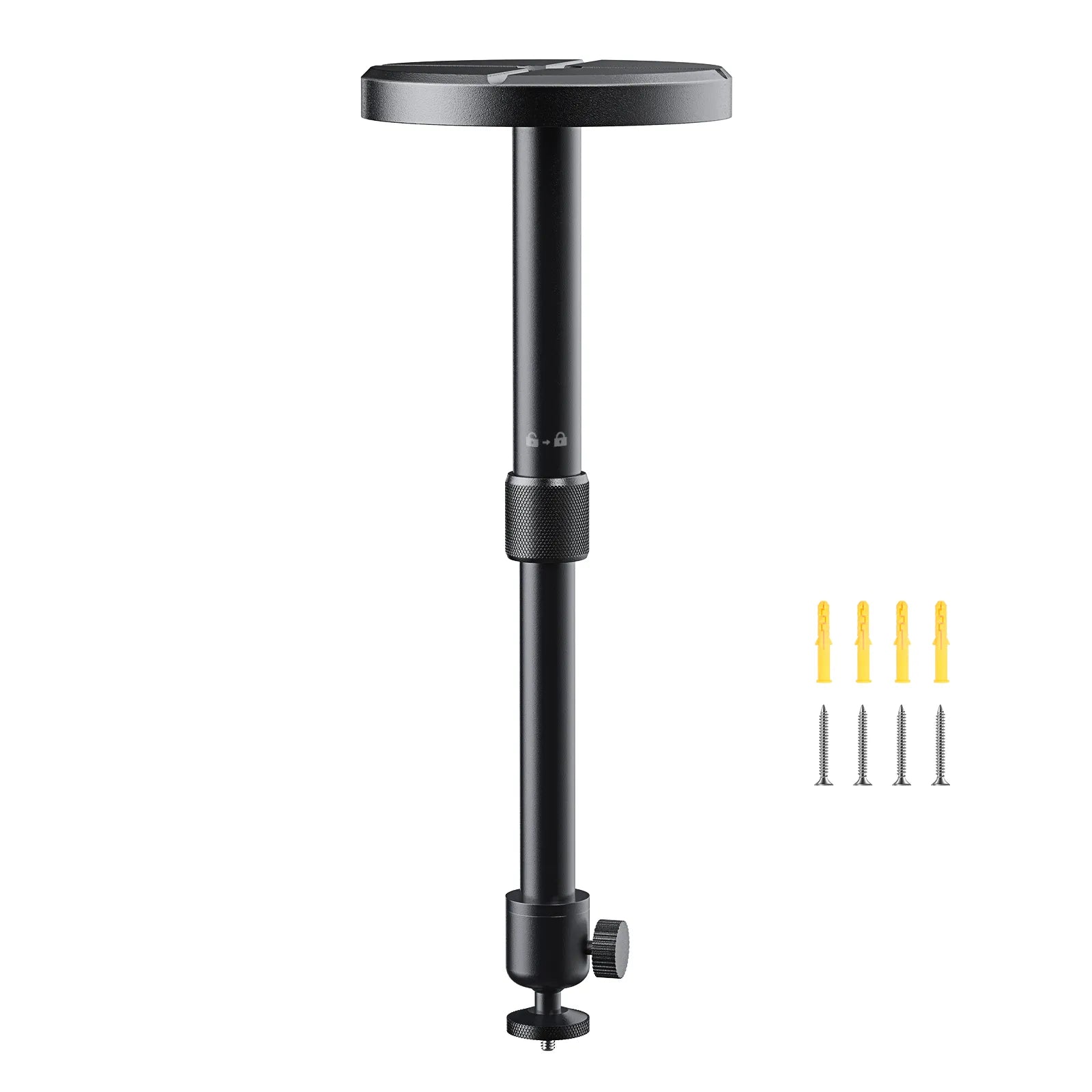 Aurzen universal projector mount with 1/4 inch screw and installation accessories