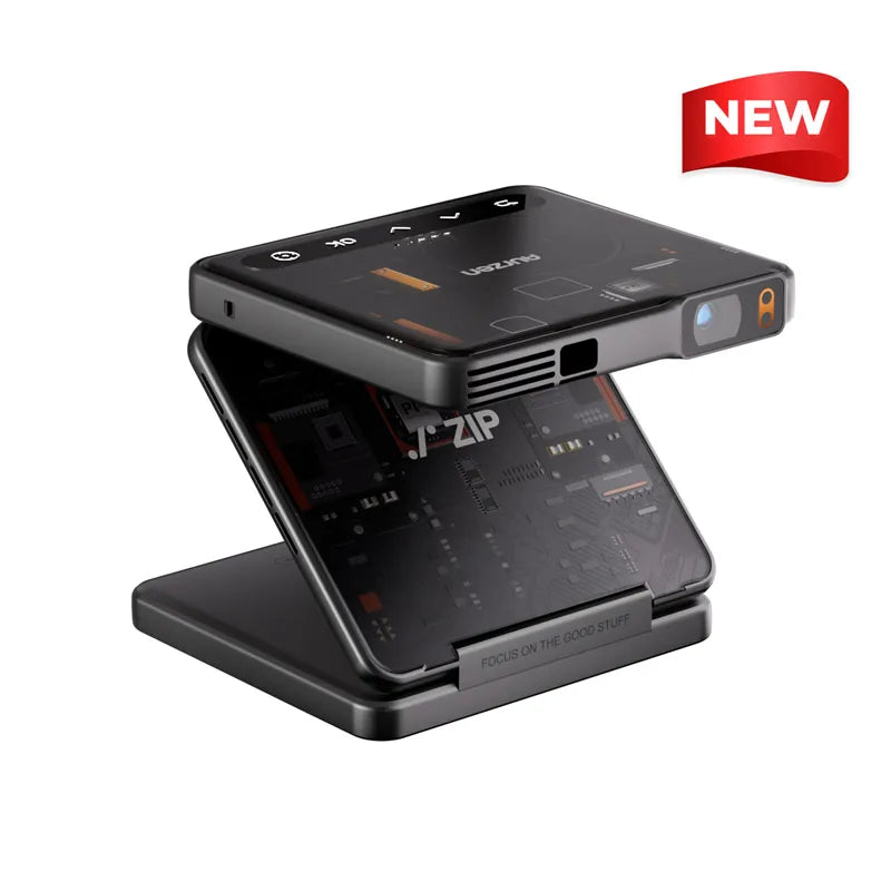 Aurzen ZIP Tri-Fold Portable Mini Projector