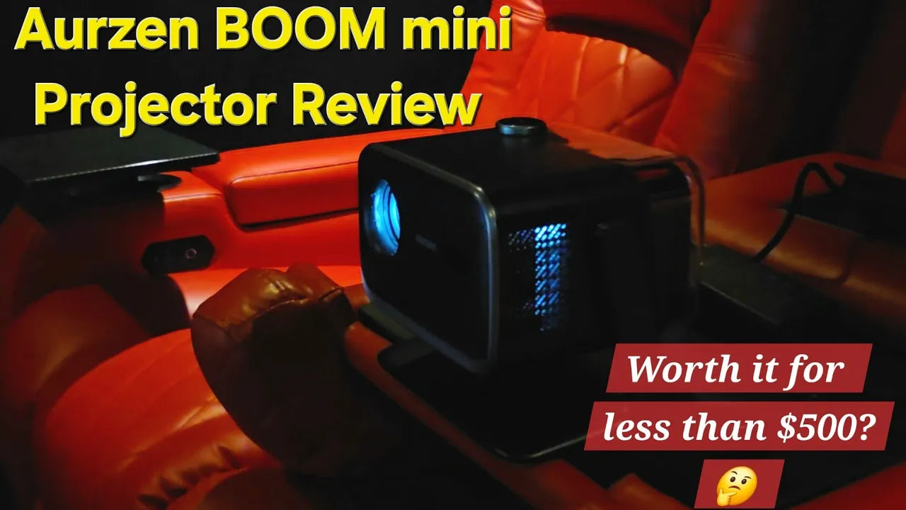 Aurzen BOOM mini Projector Review - Is this a powerhouse worth it for less than $500?